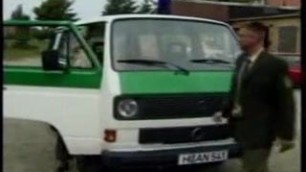 Horny German police fuck in their van