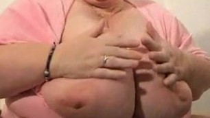 Leona -granny with huge silicone free tits
