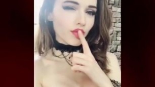 Girl posing in transparent body (hot tits, beautiful face)