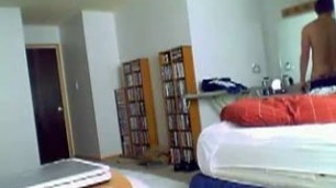 Roommate Caught On Cam Big Gay Cock
